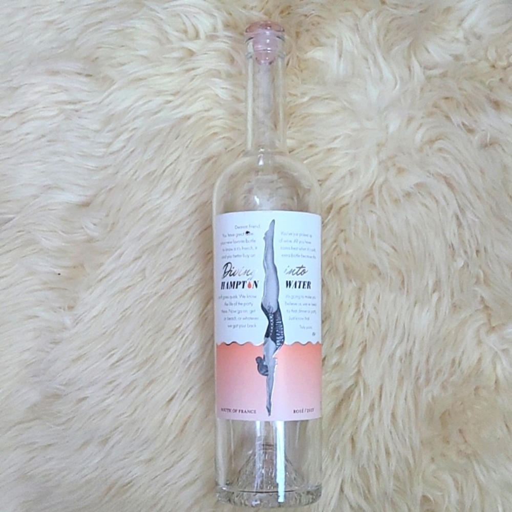 Bon Jovi Hampton Water Rose Wine Bottle